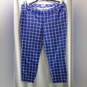 Old Navy Womens checkered Purple Pixie Pants size 20 Tall